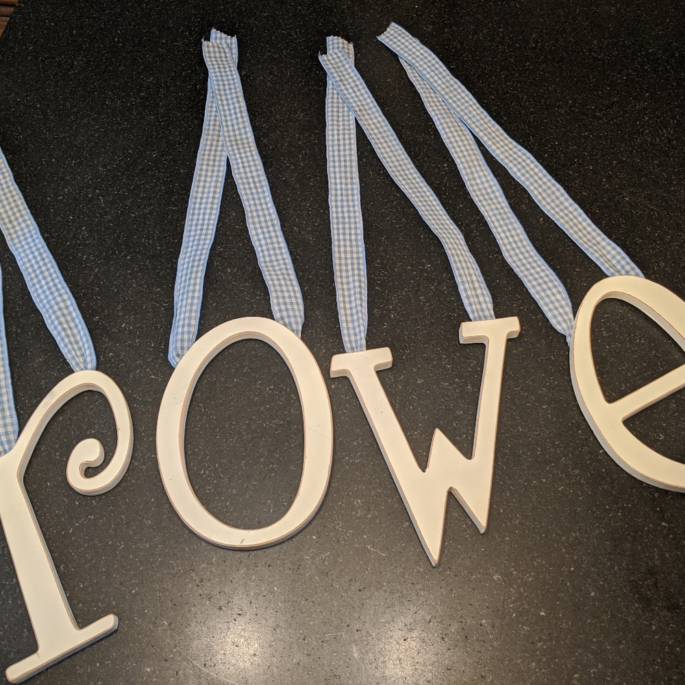 Wall letters for children